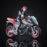 Black Widow with Motorcycle
