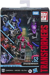 Studio Series: Arcee/Chromia/Elita-1 Action Figure 3 Pack #52