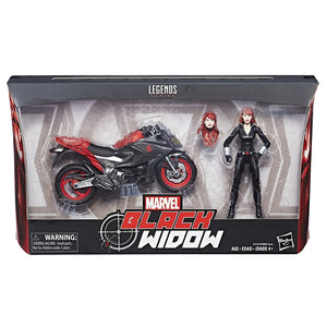 Black Widow with Motorcycle