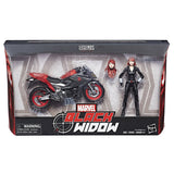 Black Widow with Motorcycle