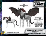 Mighty Steeds - Dark Pegasus and Unicorn Creature Kit