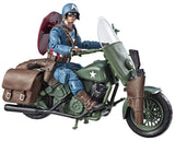 Captain America with Motorcycle - Legendary Riders Series